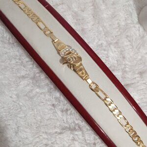 Goldplaed Quinceanera bracelet